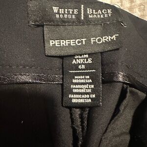 White House Black Market Perfect Form black dress pants